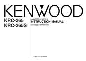 Kenwood KRC-265S User Manual