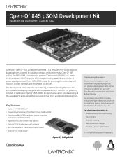 Lantronix Open-Q 845 SOM Development Kit Open-Qtm 845 uSOM Development Kit Product Brief