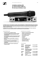 Sennheiser SKM 300 G4 Product Specification ew 300 G4-Base SKM-S 2