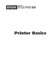Epson C11C417001 Printer Basics