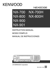 Kenwood NX-800H Instruction Manual 1