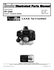 Tanaka PF-3300 Parts List