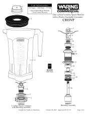 Waring CB15VP Parts Diagram