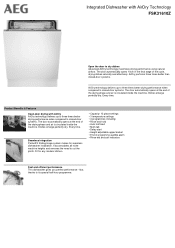 AEG FSK31610Z Specification Sheet