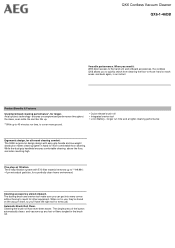 AEG QX6-1-46DB Specification Sheet