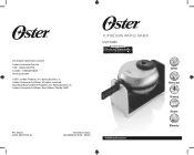 Oster Titanium Infused DuraCeramic Stainless Steel Flip Waffle Maker Instruction Manual