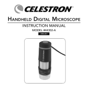 Celestron Deluxe Handheld Digital Microscope Instruction Manual