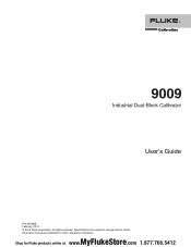 Fluke 9009-Y-156 Manual
