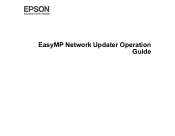 Epson LS100 Operation Guide - EasyMP Network Updater v1.24