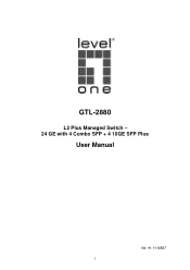 LevelOne GTL-2880 Manual