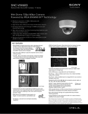Sony SNCVM600 Specification Sheet (SNC-VM600 datasheet)