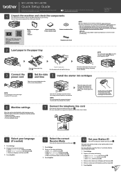 Brother International MFC-J491DW Quick Setup Guide