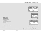Viking VDSC548T Use and Care Manual