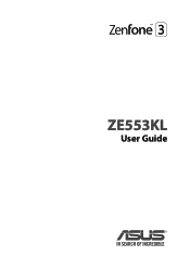 Asus ZenFone Zoom S ZE553KL ZenFone 3 Zoom ZE553KL English Version E-manual