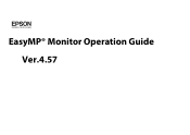 Epson Z11005NL Operation Guide - EasyMP Monitor v4.57