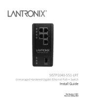 Lantronix SISTP1040-551-LRT SISTP1040-551-LRT Install Guide Rev B
