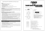 Naxa NAS-3036 NAS-3036 English Manual