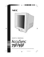NEC AS75F AccuSync 75F/95F User's Manual