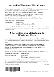 Epson Perfection V100 Photo Attention Windows Vista Users