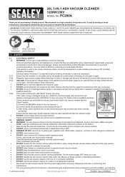 Sealey PC200A Instruction Manual