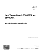 Intel S5000XSL Technical Product Specification