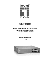 LevelOne GEP-0950 Manual