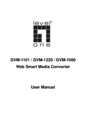 LevelOne GVM-1000 Manual
