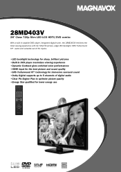 Magnavox 28MD403V Leaflet - English
