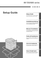 Ricoh IM 550F Setup Guide 1