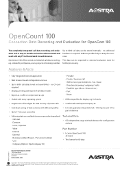 Aastra OpenCount 100 Datasheet OpenCount 100
