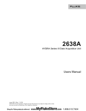 Fluke 2638A/20 Product Manual