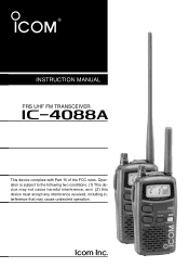 Icom IC-4088A Instruction Manual