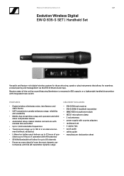 Sennheiser EW-D 835 SET Product specification