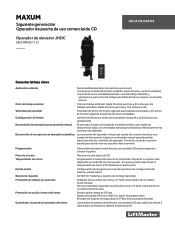 LiftMaster JHDC JHDC Data Sheet - Spanish