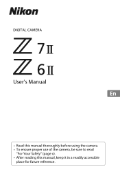Nikon Z 7II Users Manual for customers in Europe