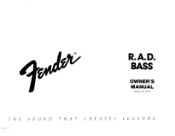 Fender RAD Bass Owner Manual