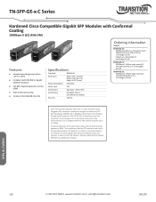 Lantronix TN-SFP-GE-x-C Series TN-SFP-GE-x-C Series Datasheet 291.35 KB