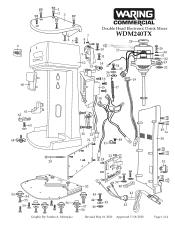 Waring WDM240TX Parts Diagram