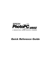 Epson PhotoPC 850Z User Setup Information