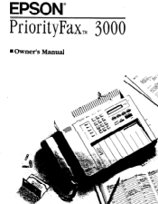 Epson PriorityFAX 3000 User Manual