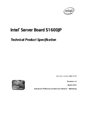 Intel R1000JP Technical Product Specification