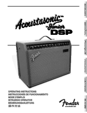 Fender Acoustasonic Jr DSP Owners Manual