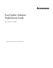 Lenovo ThinkServer RS110 (English) EasyUpdate Solution Deployment Guide