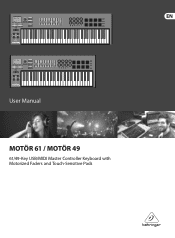 Behringer MOTOoR 49 Manual
