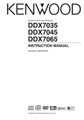 Kenwood DDX7065 User Manual 1