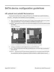 HP xw9000 SATA device configuration guidelines
