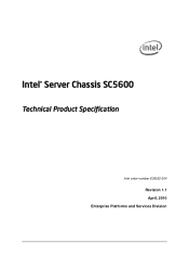 Intel SC5600 Technical Product Specification