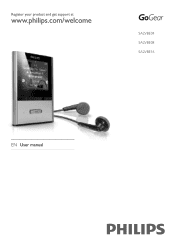 Philips SA2VBE04K User manual