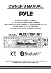 Pyle PLCD70MUB PLCD70MUB Manual 1