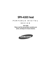 Samsung SPH-A303 User Manual (user Manual) (ver.f3) (English)